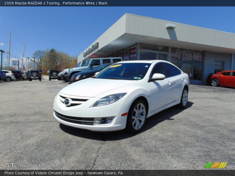 Performance White / Black 2009 Mazda MAZDA6 s Touring