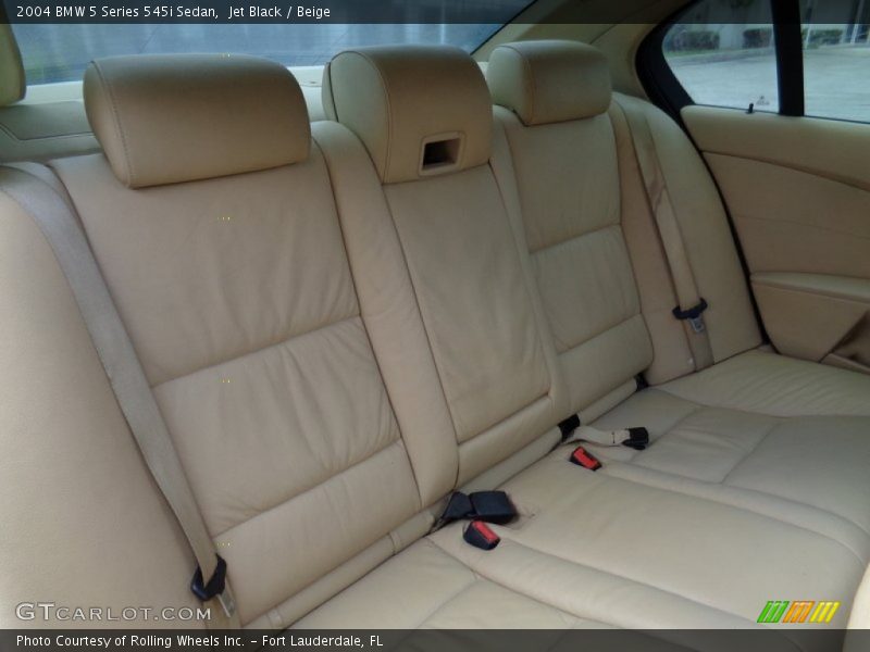 Rear Seat of 2004 5 Series 545i Sedan