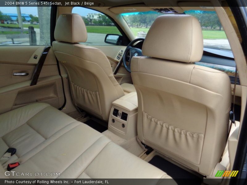 Rear Seat of 2004 5 Series 545i Sedan