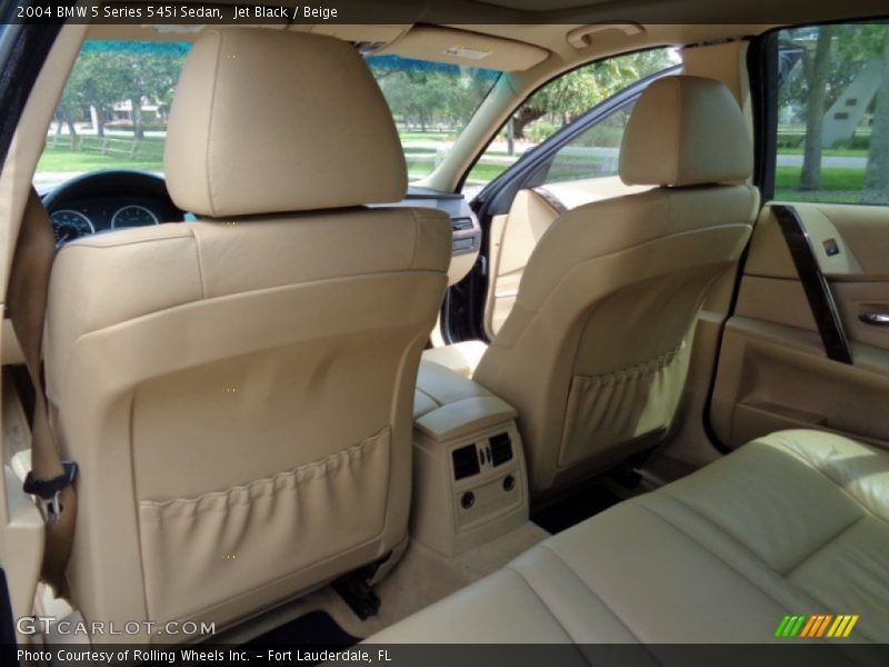 Rear Seat of 2004 5 Series 545i Sedan
