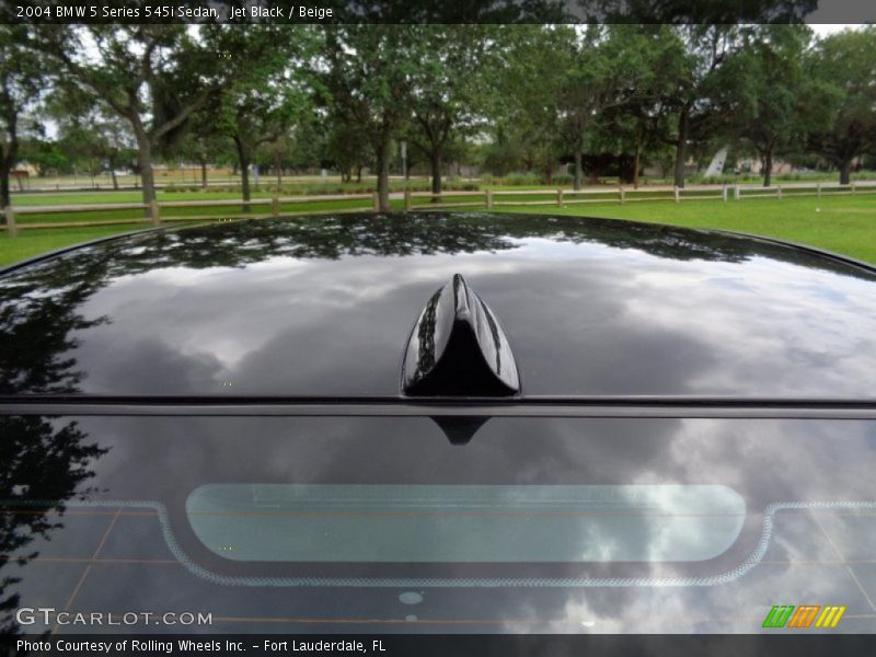 Jet Black / Beige 2004 BMW 5 Series 545i Sedan