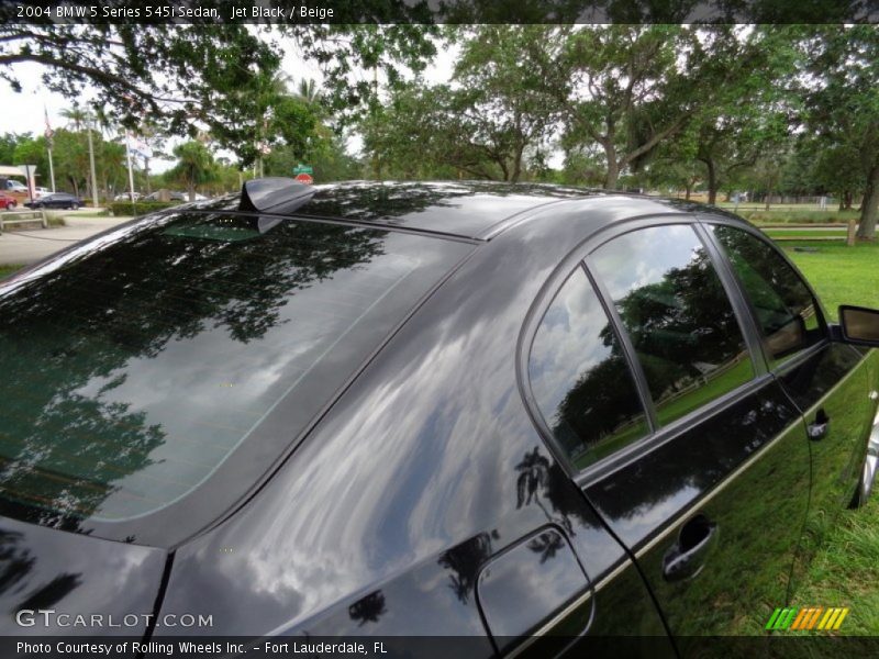 Jet Black / Beige 2004 BMW 5 Series 545i Sedan