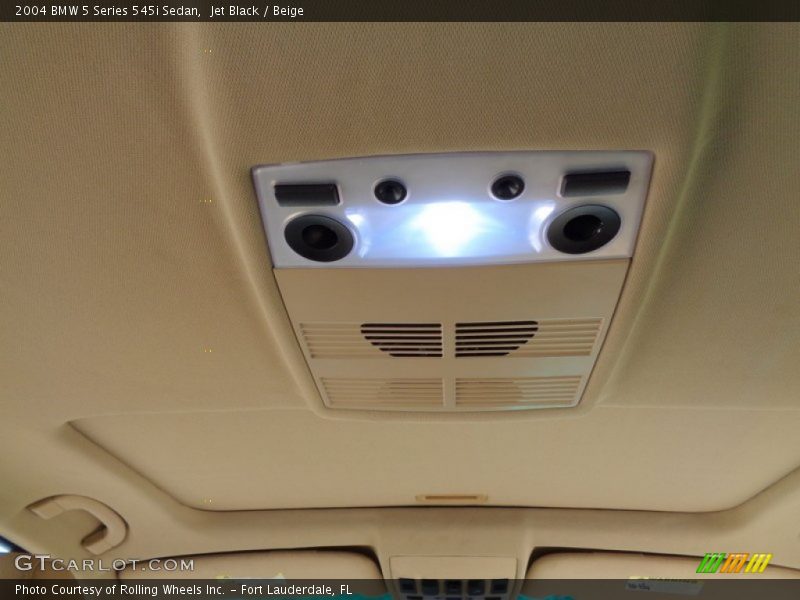 Jet Black / Beige 2004 BMW 5 Series 545i Sedan