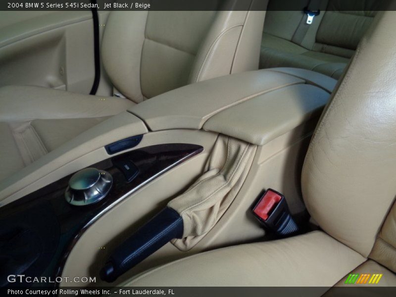 Jet Black / Beige 2004 BMW 5 Series 545i Sedan