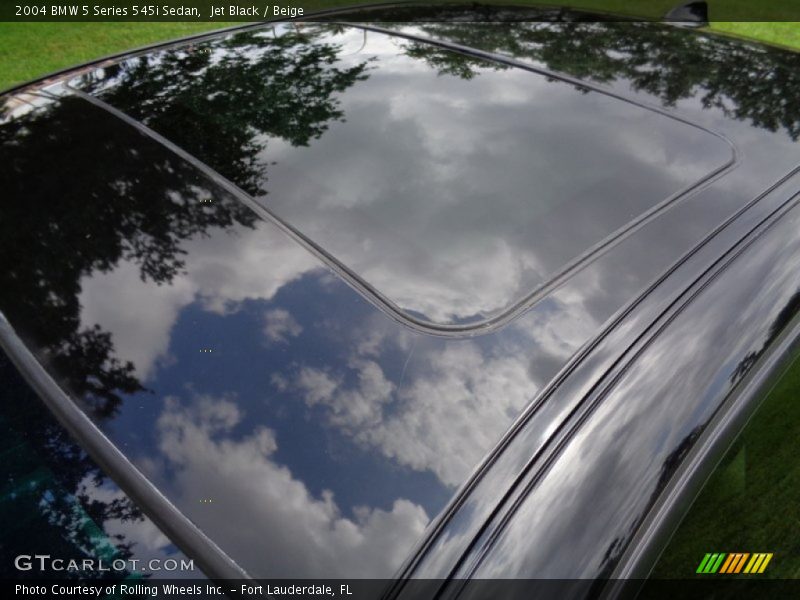 Jet Black / Beige 2004 BMW 5 Series 545i Sedan
