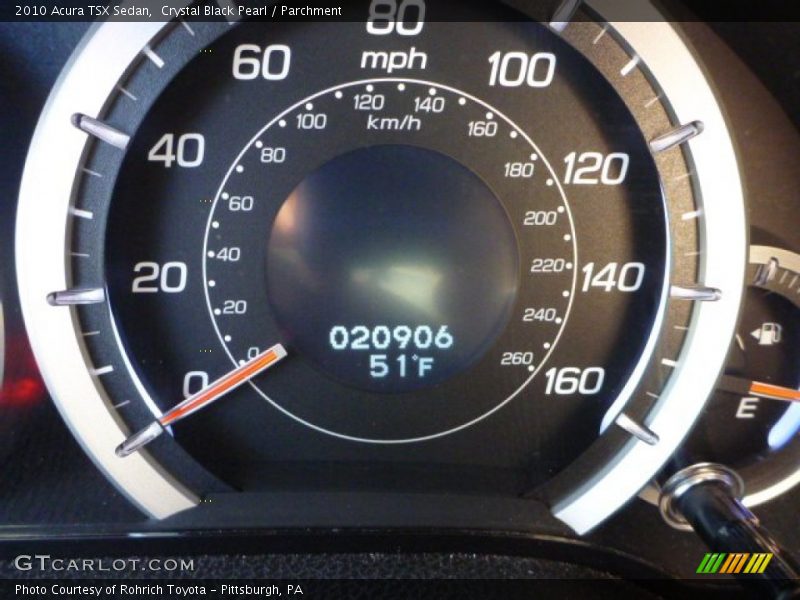 Crystal Black Pearl / Parchment 2010 Acura TSX Sedan