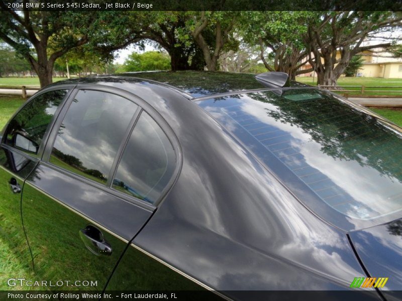 Jet Black / Beige 2004 BMW 5 Series 545i Sedan
