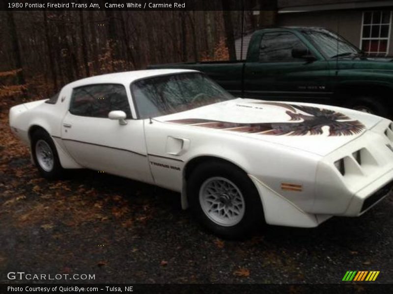 Cameo White / Carmine Red 1980 Pontiac Firebird Trans Am