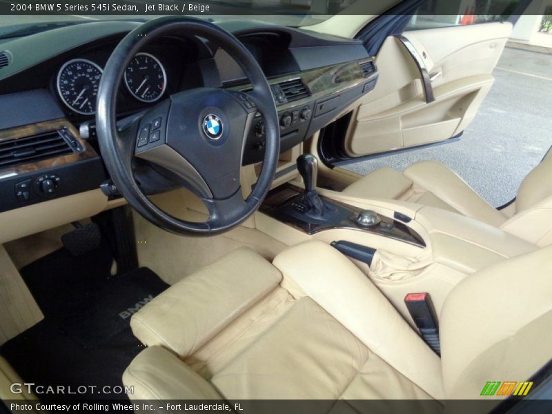  2004 5 Series 545i Sedan Beige Interior