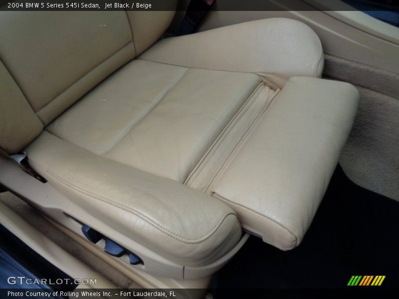 Jet Black / Beige 2004 BMW 5 Series 545i Sedan