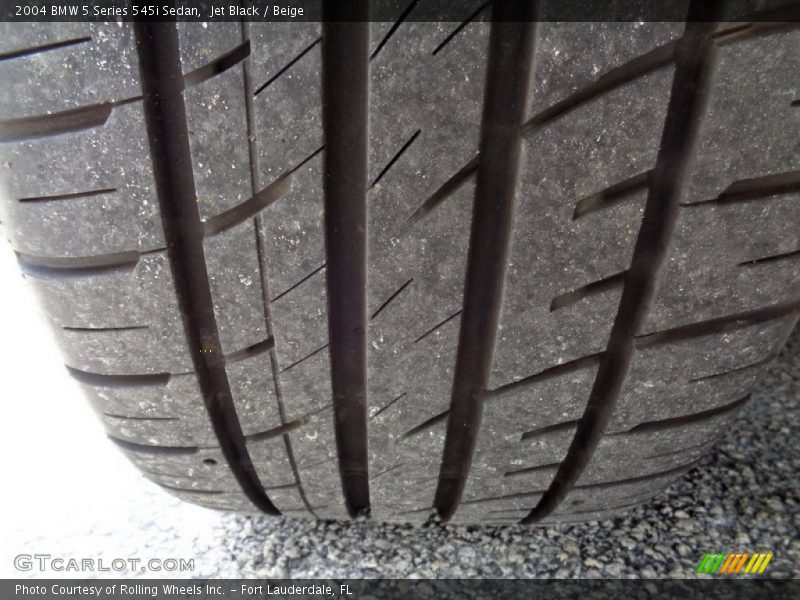 Jet Black / Beige 2004 BMW 5 Series 545i Sedan