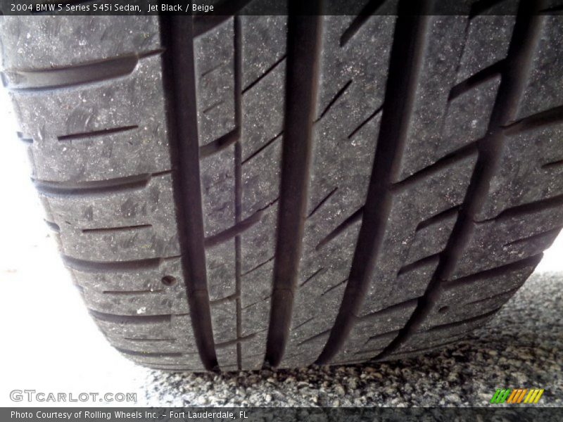 Jet Black / Beige 2004 BMW 5 Series 545i Sedan