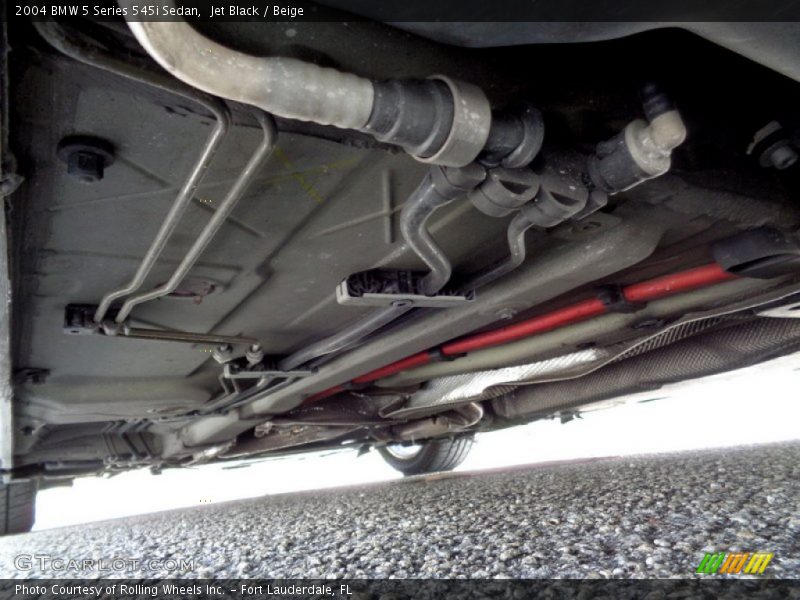 Undercarriage of 2004 5 Series 545i Sedan