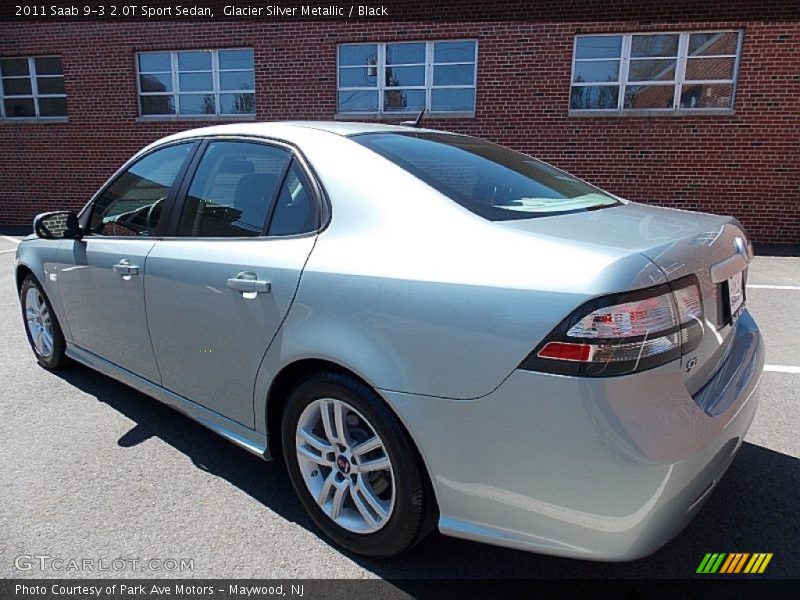 Glacier Silver Metallic / Black 2011 Saab 9-3 2.0T Sport Sedan