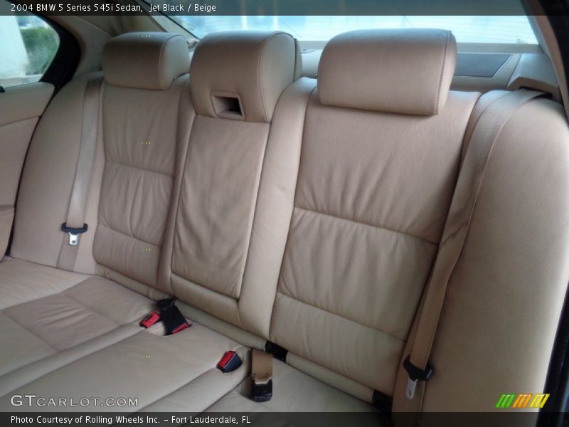 Jet Black / Beige 2004 BMW 5 Series 545i Sedan