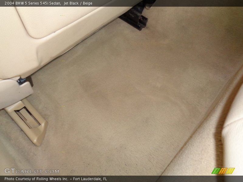 Jet Black / Beige 2004 BMW 5 Series 545i Sedan