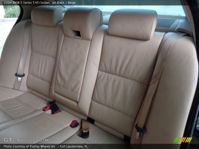Jet Black / Beige 2004 BMW 5 Series 545i Sedan