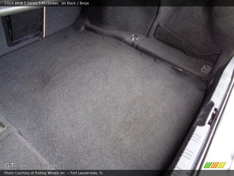 Jet Black / Beige 2004 BMW 5 Series 545i Sedan