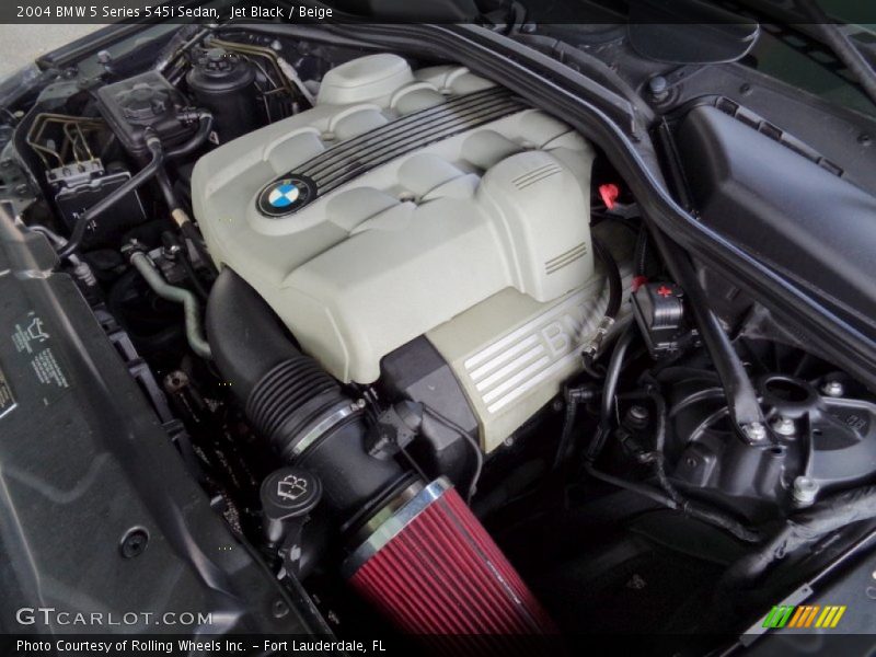 Jet Black / Beige 2004 BMW 5 Series 545i Sedan