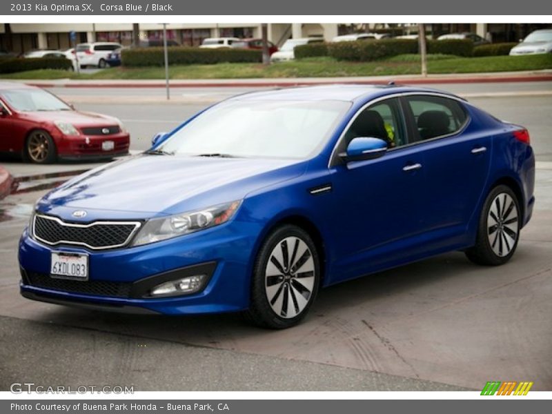 Corsa Blue / Black 2013 Kia Optima SX