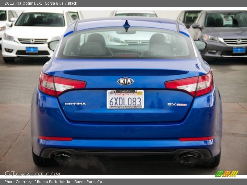 Corsa Blue / Black 2013 Kia Optima SX