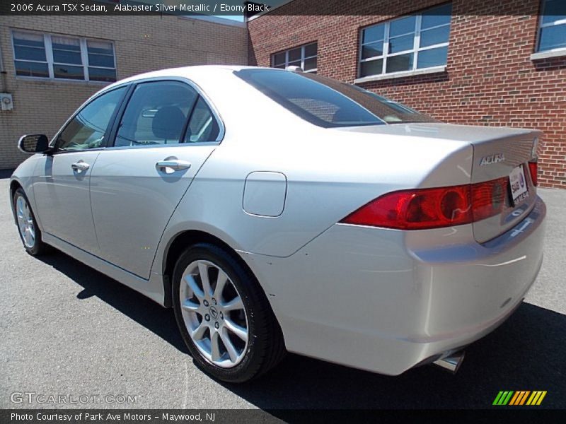 Alabaster Silver Metallic / Ebony Black 2006 Acura TSX Sedan