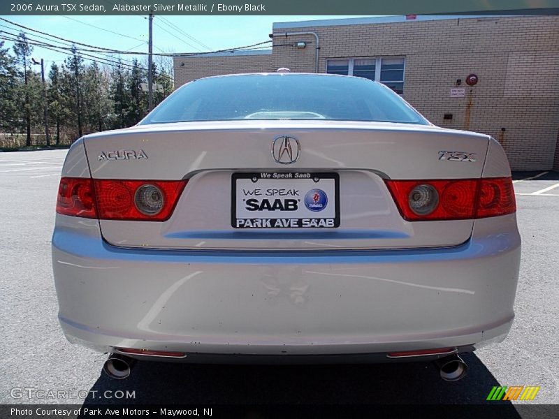 Alabaster Silver Metallic / Ebony Black 2006 Acura TSX Sedan