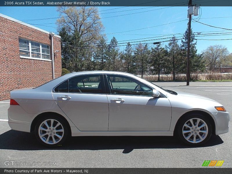 Alabaster Silver Metallic / Ebony Black 2006 Acura TSX Sedan