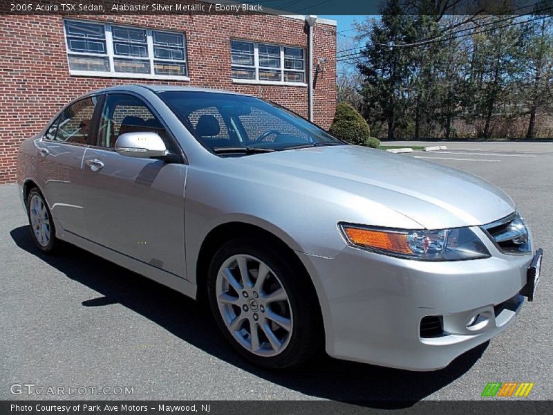 Alabaster Silver Metallic / Ebony Black 2006 Acura TSX Sedan