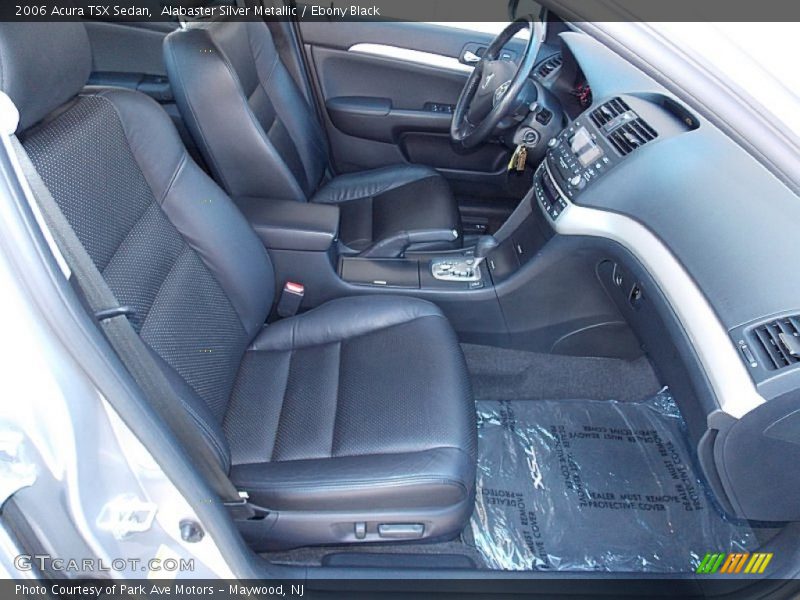 Alabaster Silver Metallic / Ebony Black 2006 Acura TSX Sedan