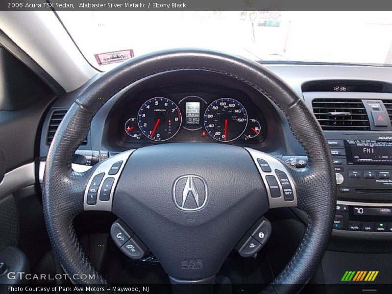 Alabaster Silver Metallic / Ebony Black 2006 Acura TSX Sedan