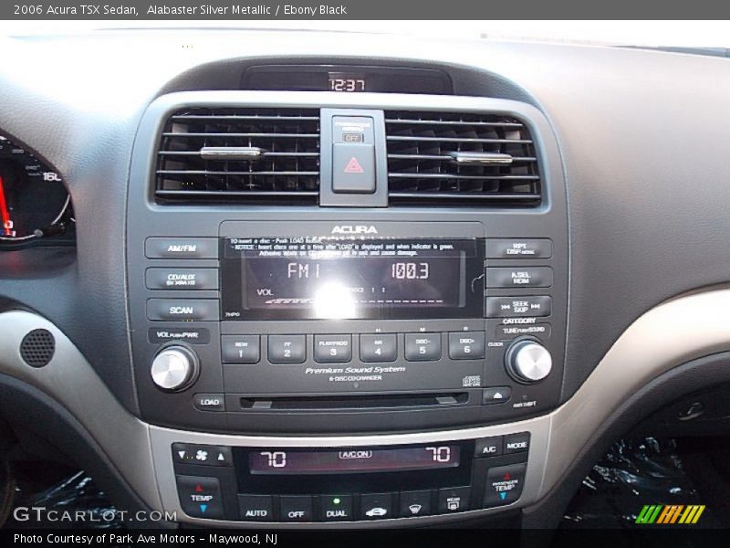Alabaster Silver Metallic / Ebony Black 2006 Acura TSX Sedan