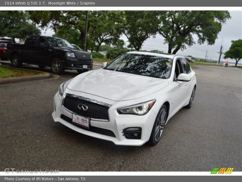 Moonlight White / Graphite 2014 Infiniti Q 50S 3.7