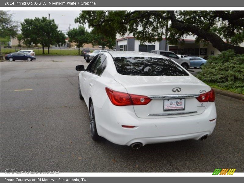 Moonlight White / Graphite 2014 Infiniti Q 50S 3.7