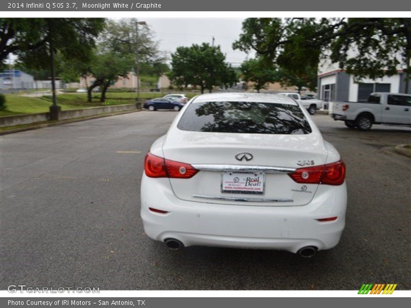 Moonlight White / Graphite 2014 Infiniti Q 50S 3.7