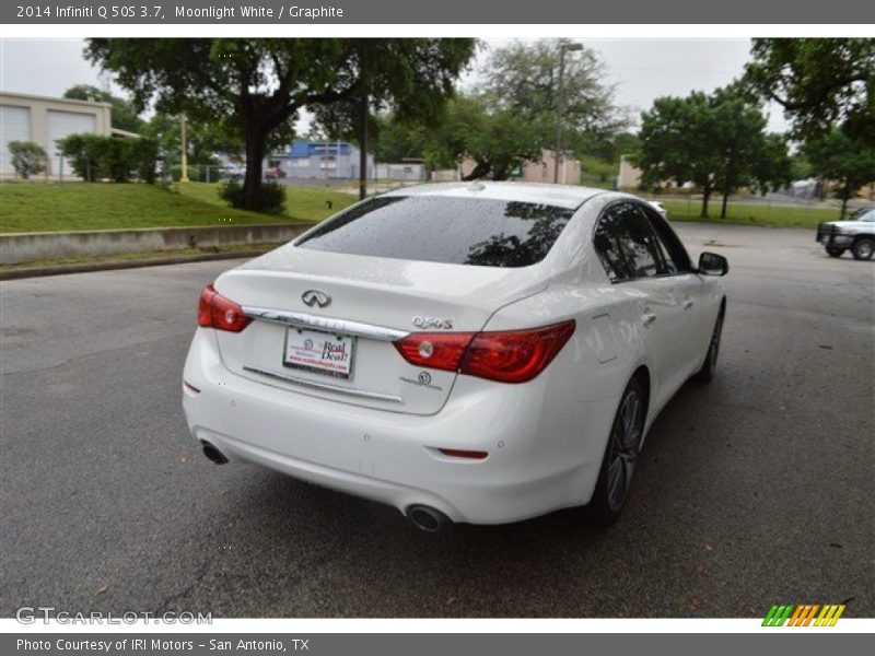 Moonlight White / Graphite 2014 Infiniti Q 50S 3.7