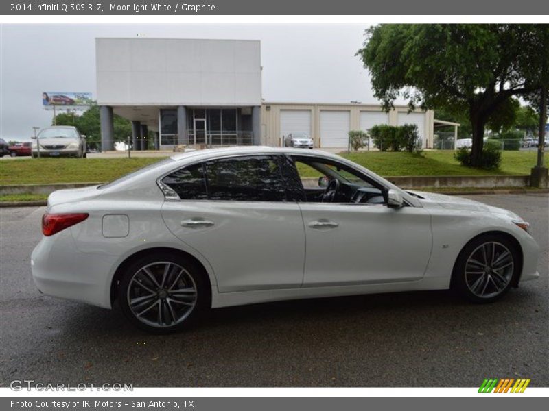 Moonlight White / Graphite 2014 Infiniti Q 50S 3.7