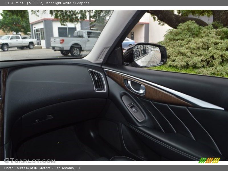 Moonlight White / Graphite 2014 Infiniti Q 50S 3.7