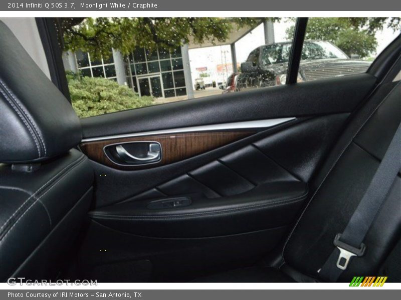 Moonlight White / Graphite 2014 Infiniti Q 50S 3.7