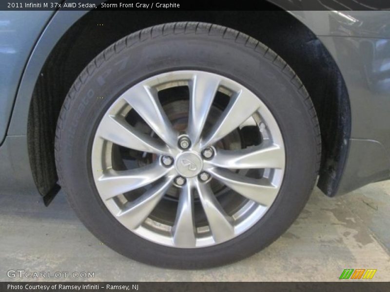 Storm Front Gray / Graphite 2011 Infiniti M 37x AWD Sedan