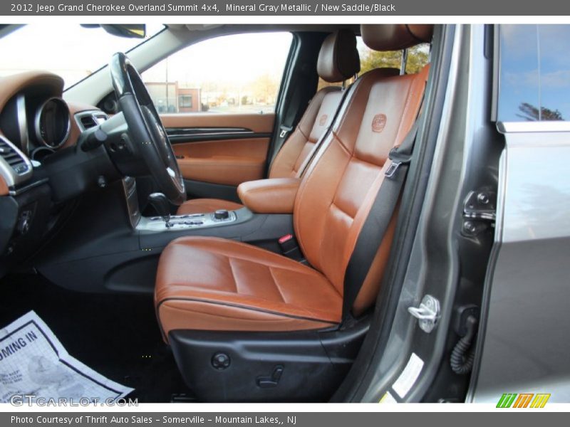 Mineral Gray Metallic / New Saddle/Black 2012 Jeep Grand Cherokee Overland Summit 4x4