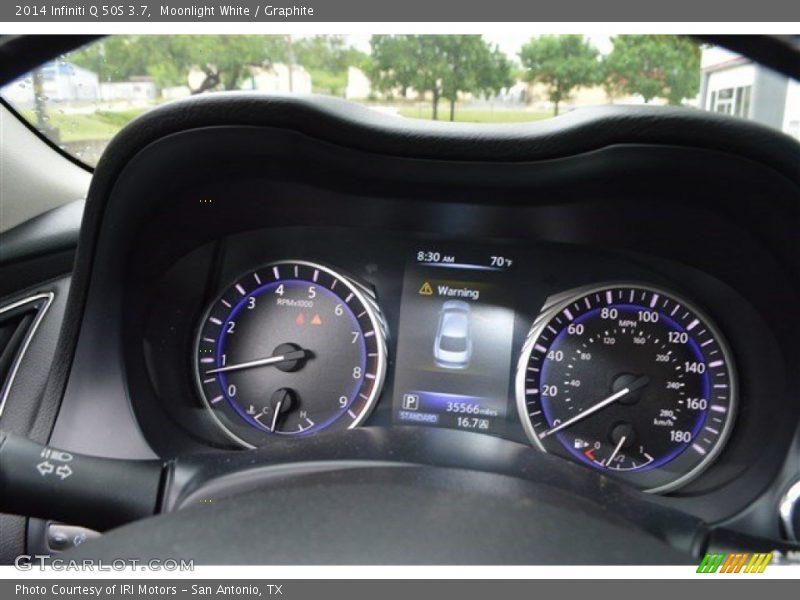 Moonlight White / Graphite 2014 Infiniti Q 50S 3.7