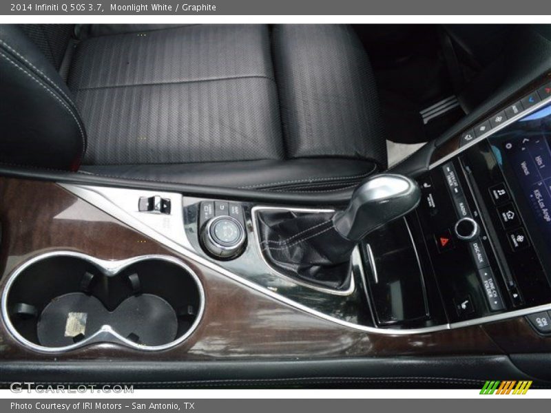 Moonlight White / Graphite 2014 Infiniti Q 50S 3.7