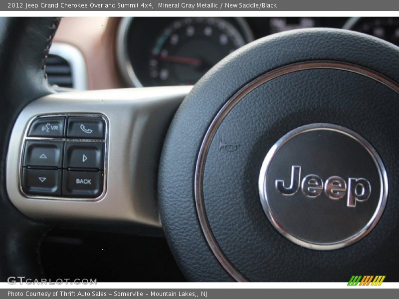 Mineral Gray Metallic / New Saddle/Black 2012 Jeep Grand Cherokee Overland Summit 4x4