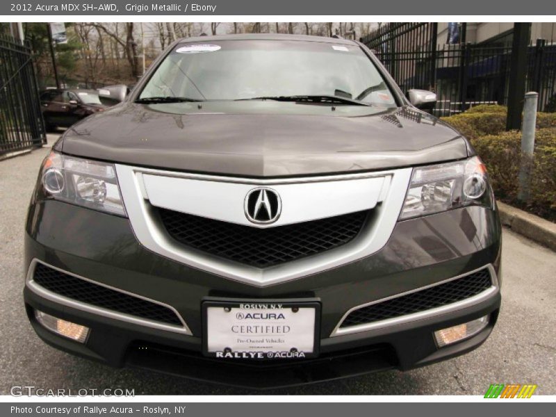 Grigio Metallic / Ebony 2012 Acura MDX SH-AWD