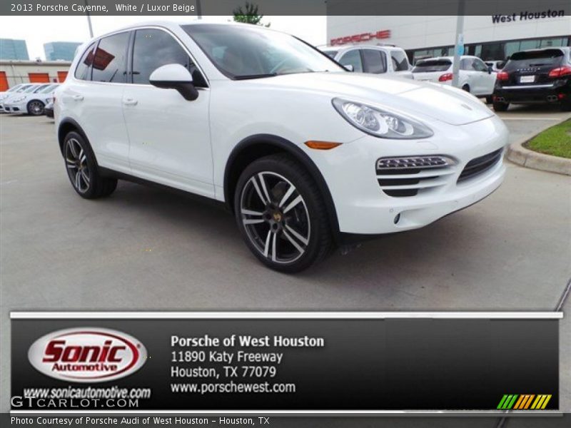 White / Luxor Beige 2013 Porsche Cayenne