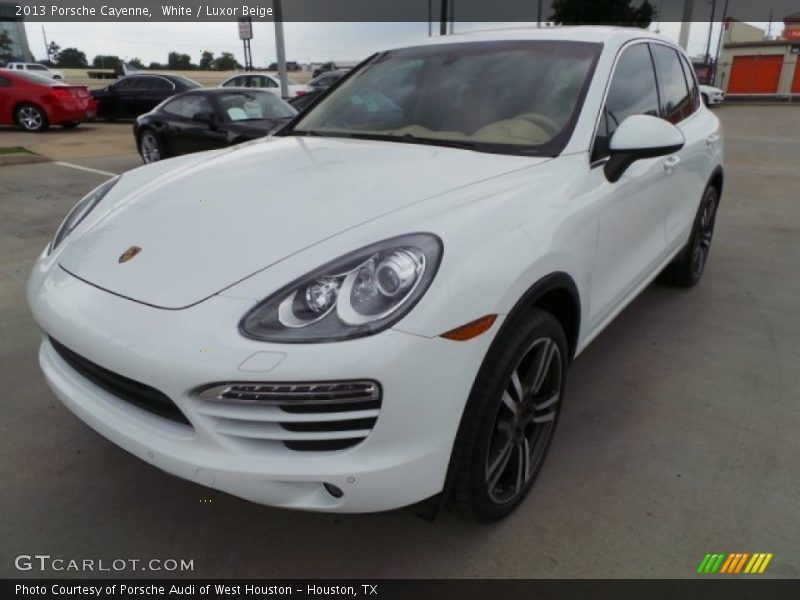 White / Luxor Beige 2013 Porsche Cayenne