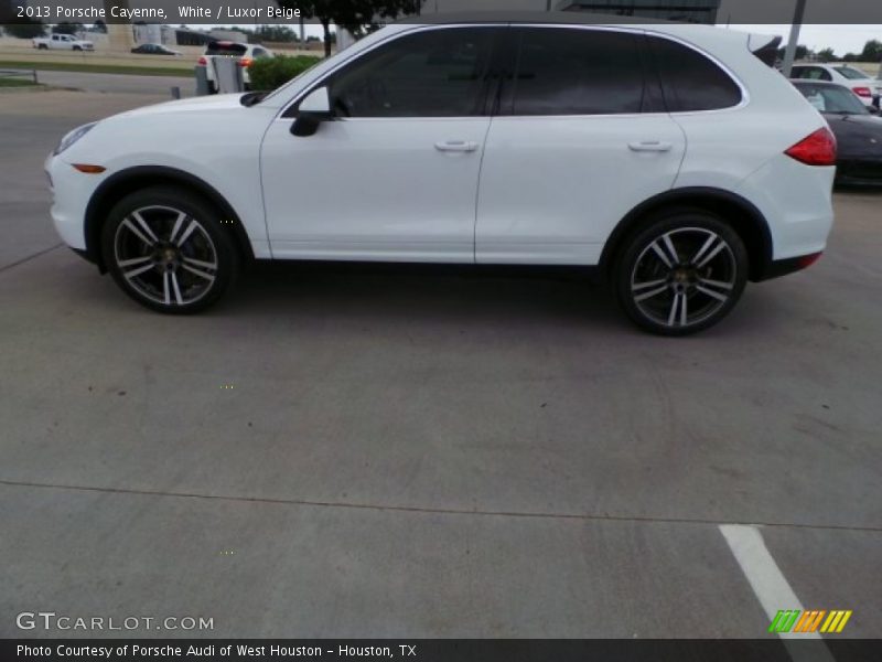 White / Luxor Beige 2013 Porsche Cayenne