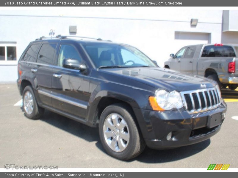 Brilliant Black Crystal Pearl / Dark Slate Gray/Light Graystone 2010 Jeep Grand Cherokee Limited 4x4