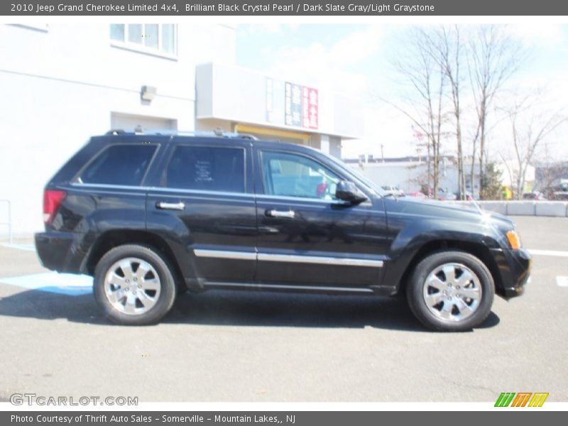 Brilliant Black Crystal Pearl / Dark Slate Gray/Light Graystone 2010 Jeep Grand Cherokee Limited 4x4